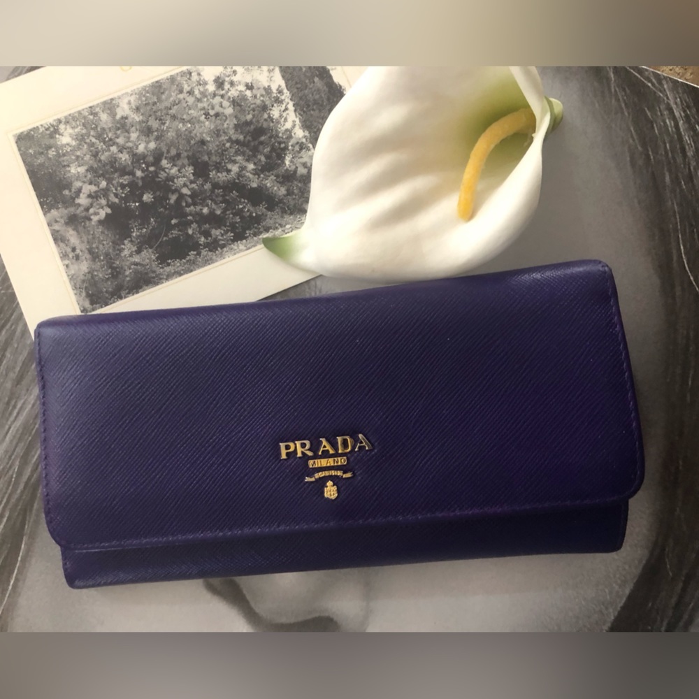 Prada leather wallet.